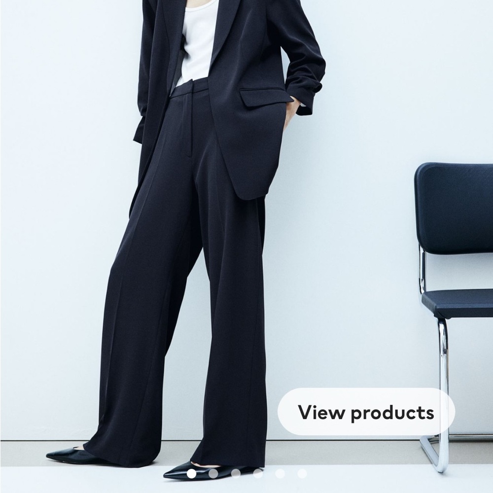 H&M wide leg trousers